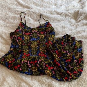 Printed Fit & Flare Cami Dress